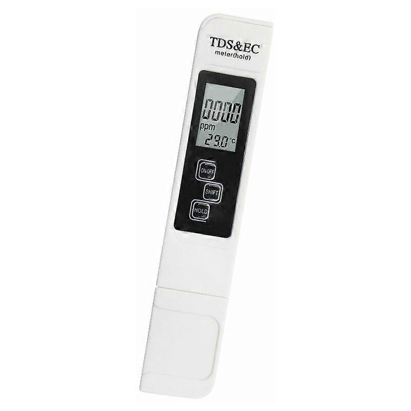 Digital Water Tester, 3 in 1 Tester, High Accuracy, Automatic Temperature Compensation, Long Lifespan