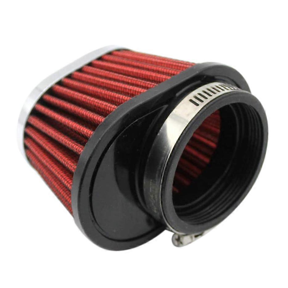 1Pcs Universal Round Tapered Car Motorcycle Air Filter 51mm 2 inch Intake Filter-Red