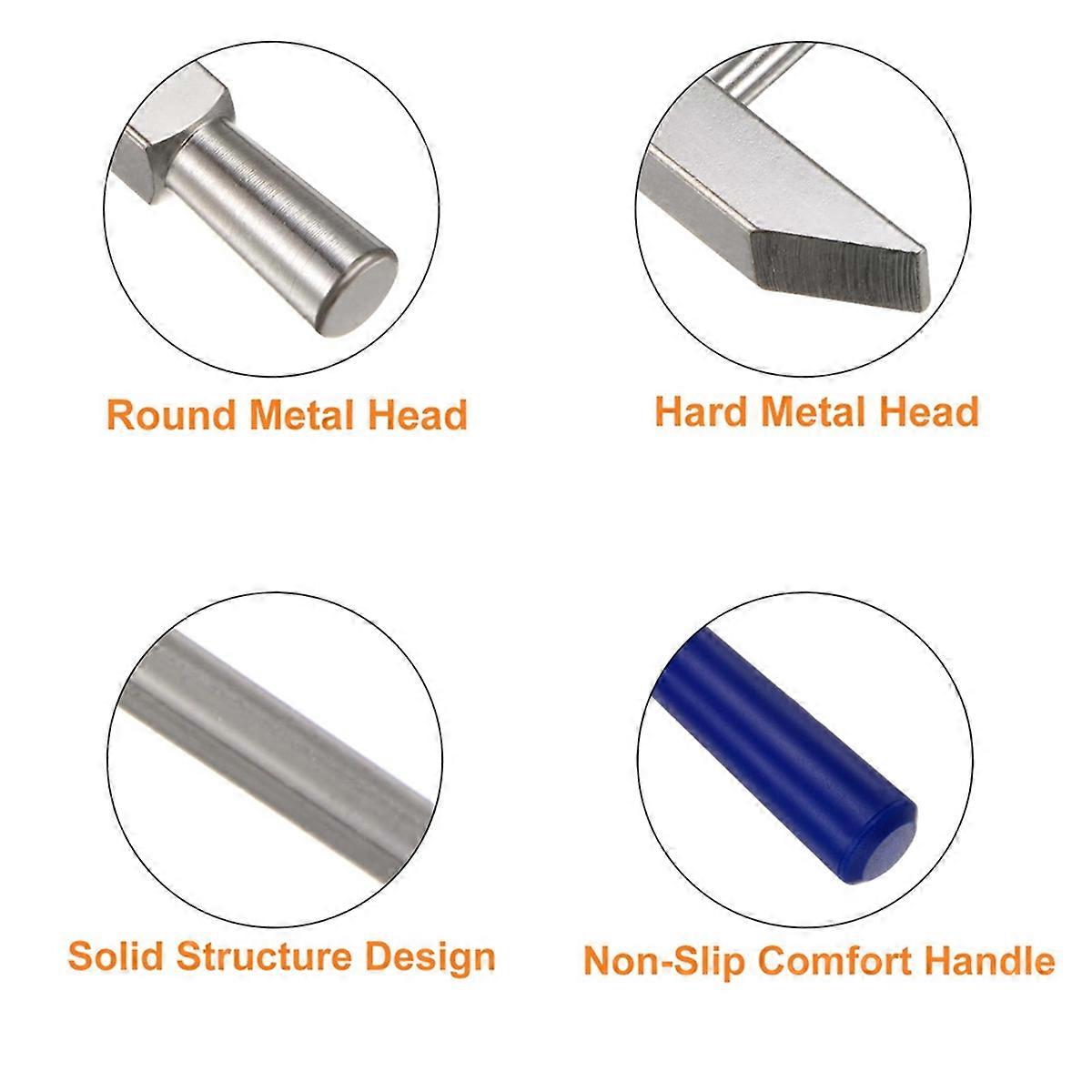 Double Face Small Metal Hammer, 8 inch Round Triangle