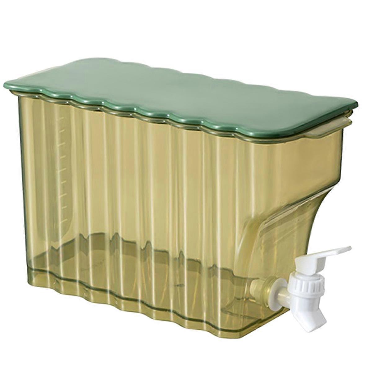 Cold Water Kettle with Faucet Sealed Household Juice Bottle Green