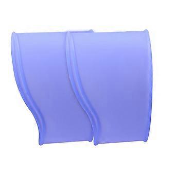 2 Pcs Chuteira de Futebol Lace Cover Sapato de Futebol Bandas de Silicone Cadarços Cobre Acessórios Esportivos para Sapatos de Futebol Branco