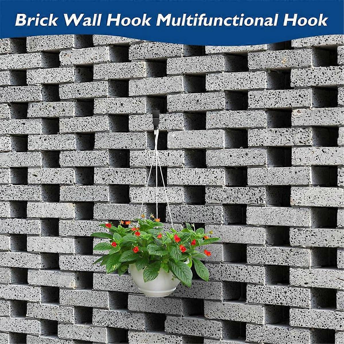 10Pcs Brick Clips,Heavy Duty Wall Brick Clips or Brick Hangers