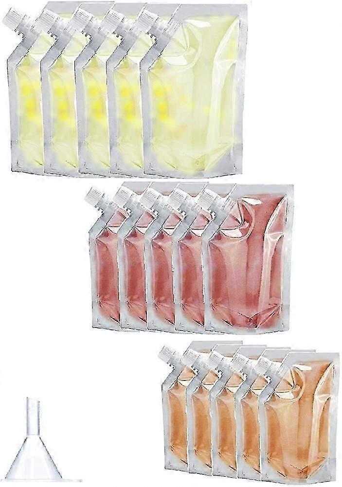 Cruise Ship Liquor Bags Flask Kit. Runner Alcohol Smuggle Booze Flask Kit