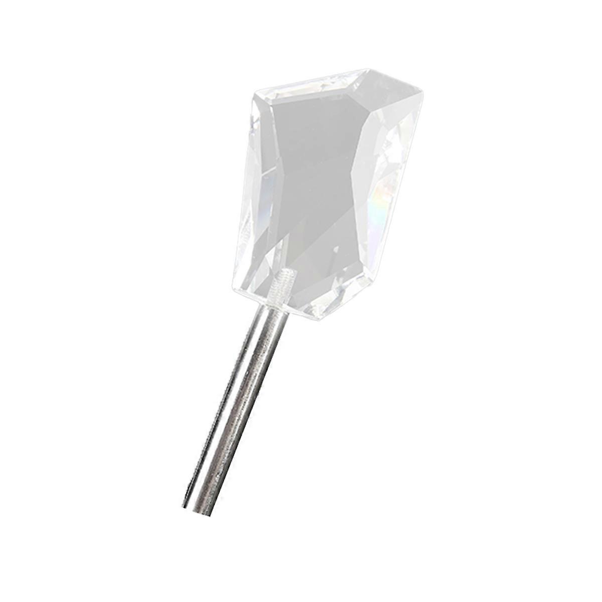 Handheld Foreground Blur Prop Glass Crystal Prism with Stick for Photography Transparent