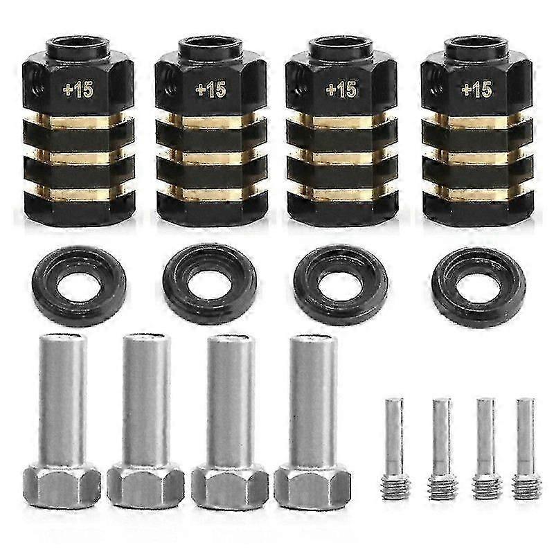 thumbnail image 2 of AXSPEED Silver 30mm Wheel Hub Hex Drive Adapter Extension For SCX10 1:10 RC Crawler Buggy Truck 2 of 2