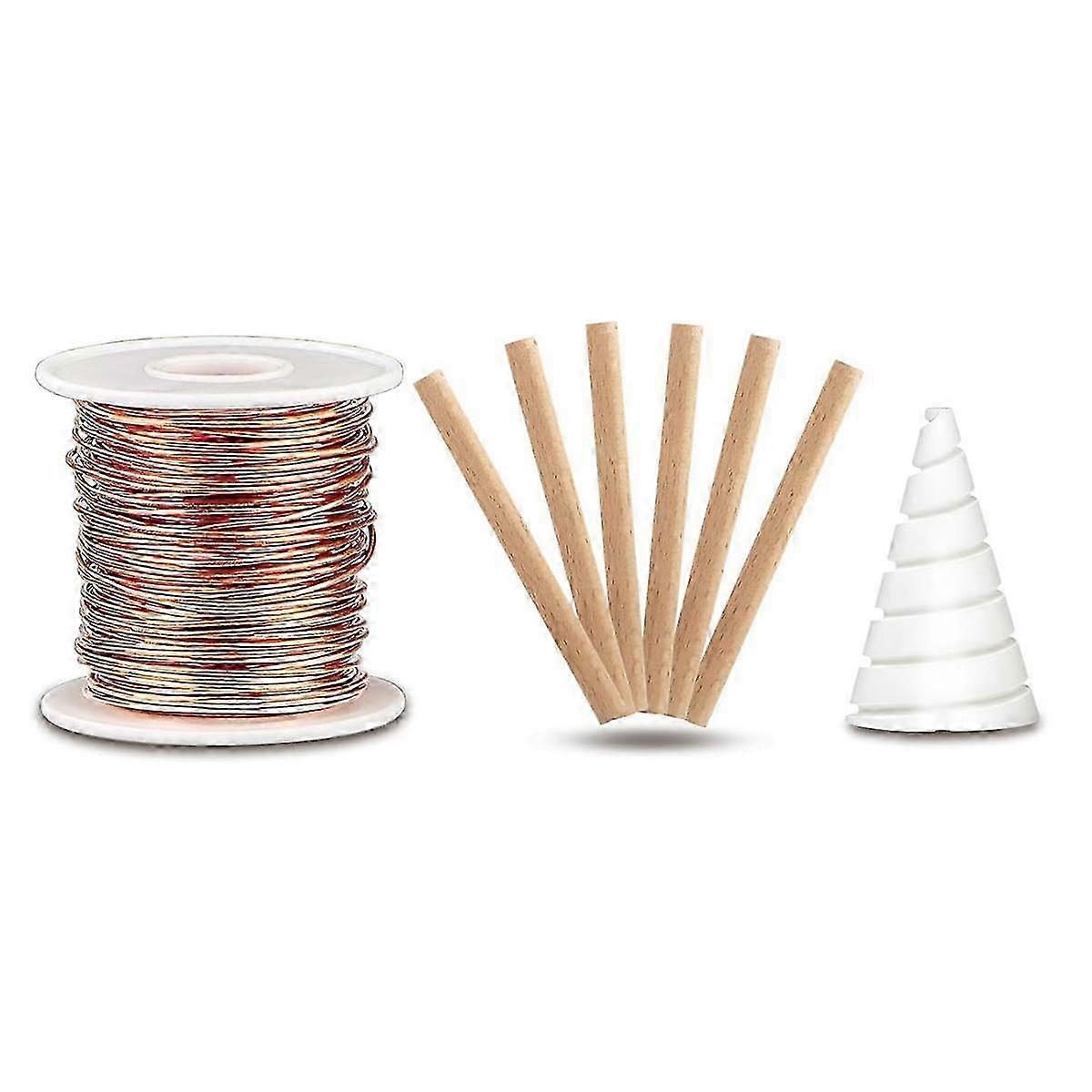 Pure Copper Electroculture Stake with Fibonacci Coil Jig