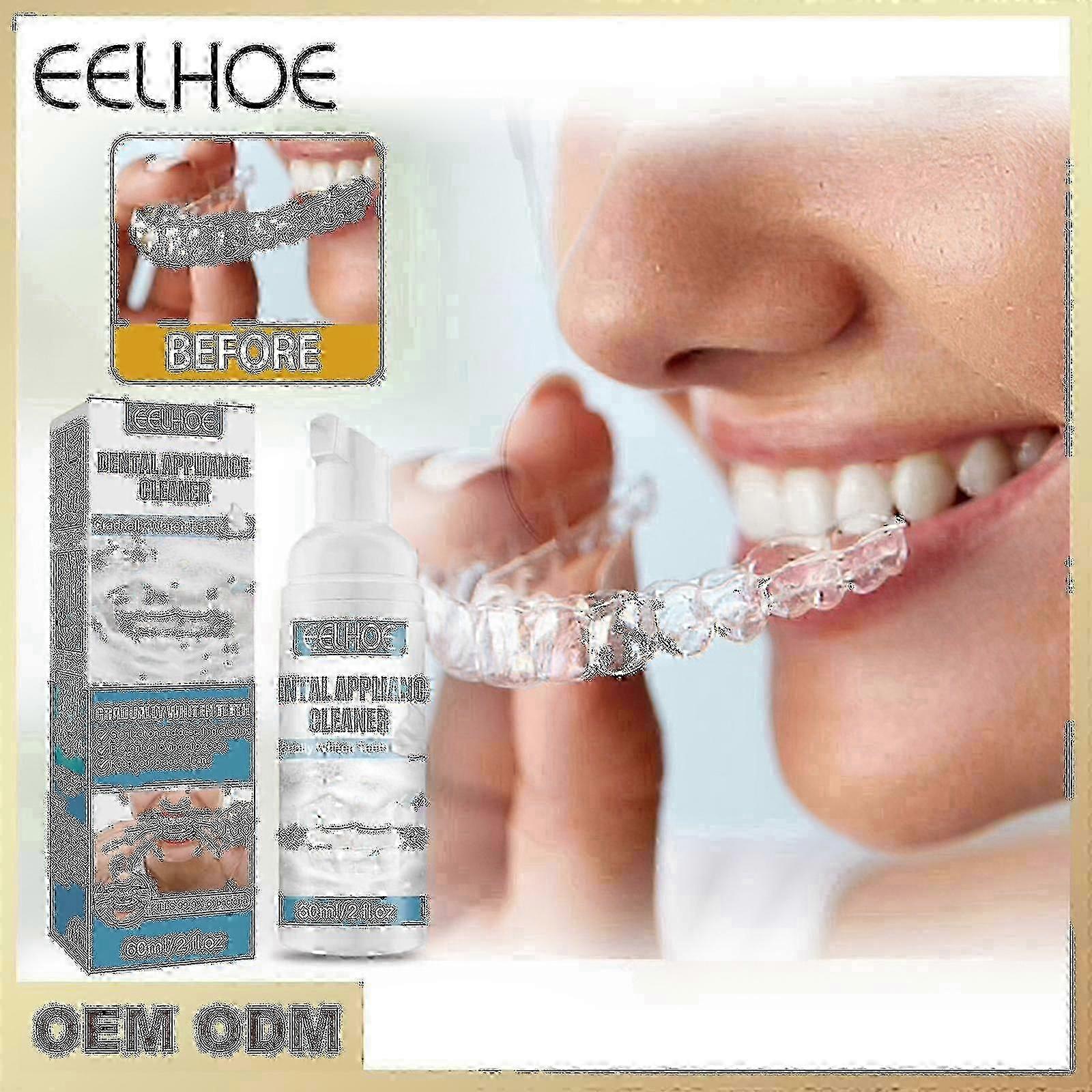 Orthodontic Foam Cleaner Σιδεράκια Foam Cleaner Φροντίδα Καθαρισμού Αφαίρεσης Λεκέδων 60ml Κουτί -