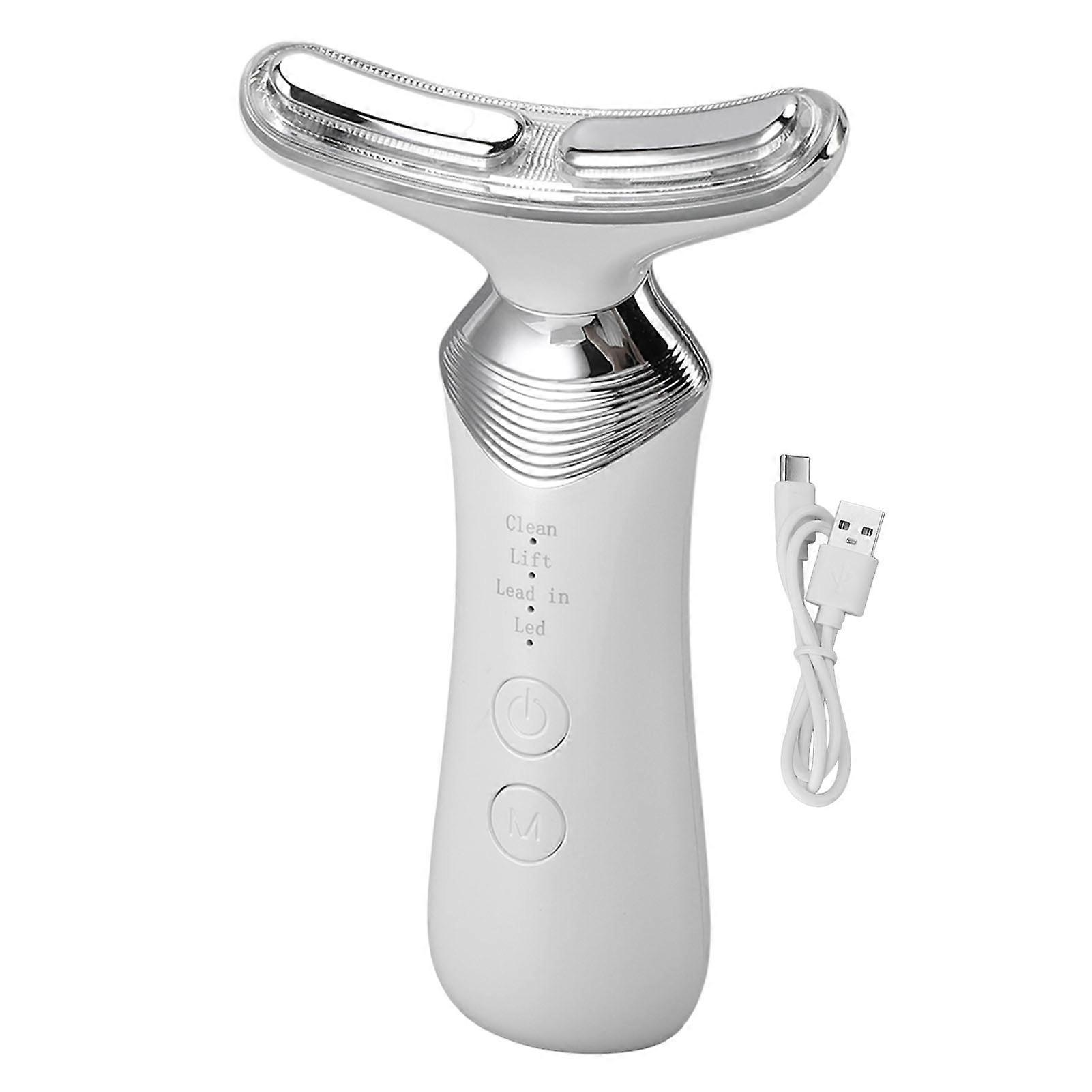 K9 Beauty Device with Colorful LED Light Microcurrent 4 Modes Fade Fine Lines Neck Face Lifting Massager
