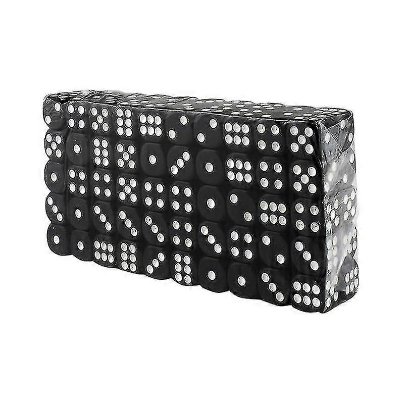 Six-sided Dice, 100 Pcs-black