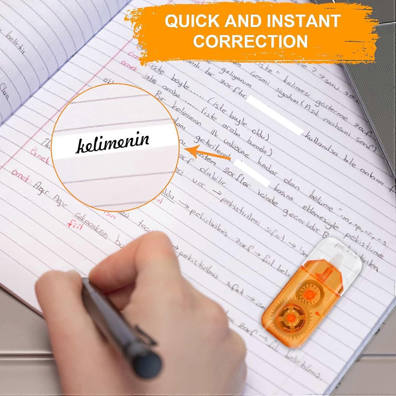 12 Pcs Mini Correction Tape Set  4 m x 5 mm Mini Roller Correction Mouse  Correction Tape for Students Children