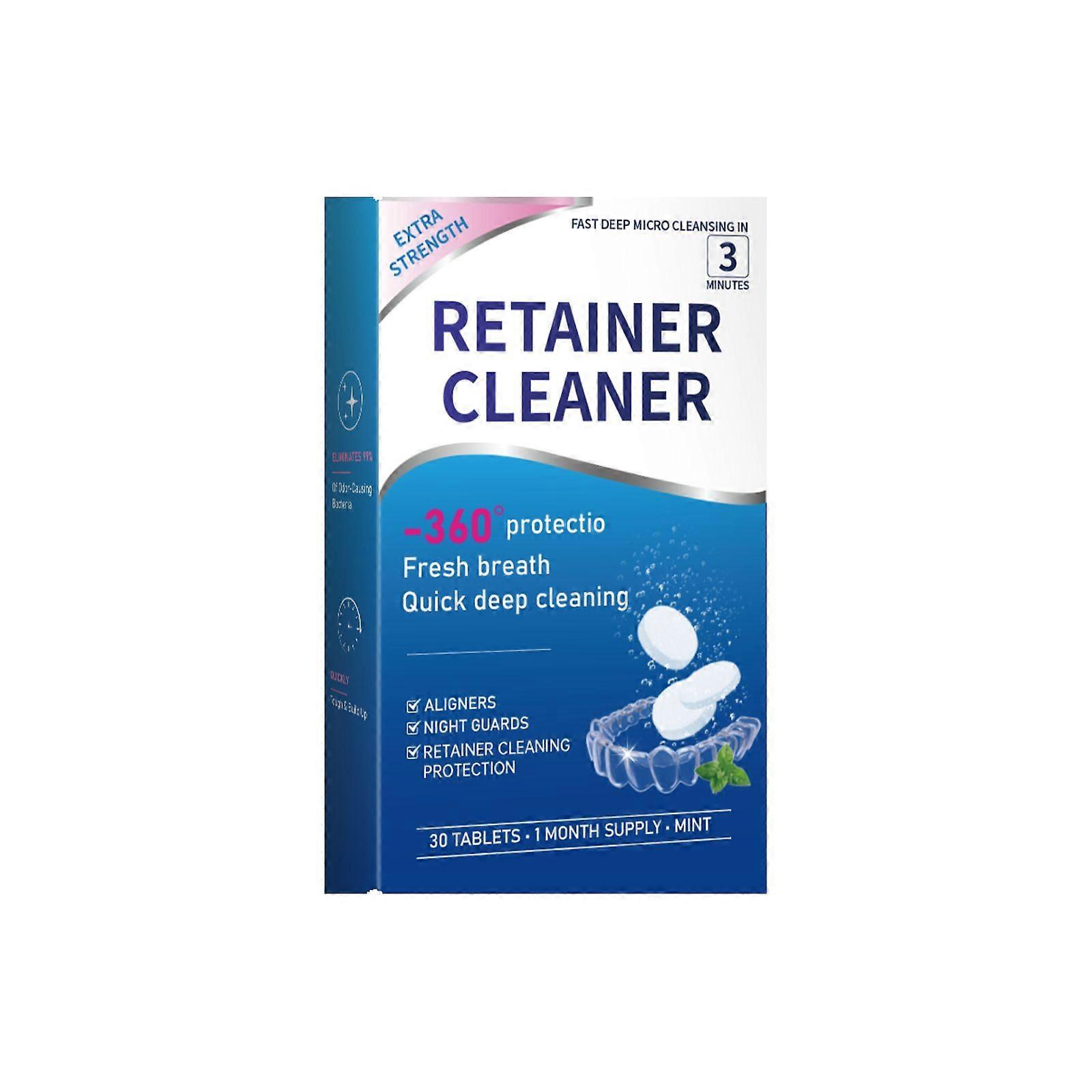 Retainer &; Dentture Cleaner Tablets - Retainer Cleaner Tablets για Aligner, Mouth &; Night Guard - False Teeth Whitening - Αφαιρεί Οσμές &; Πλάκα