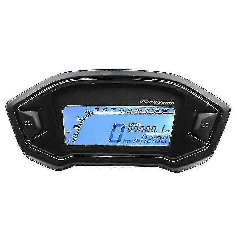 Universal Motorrad LCD Digital Tachometer Gps Tachometer Tachometer Tachometer Tachometer1pcs-schwarz
