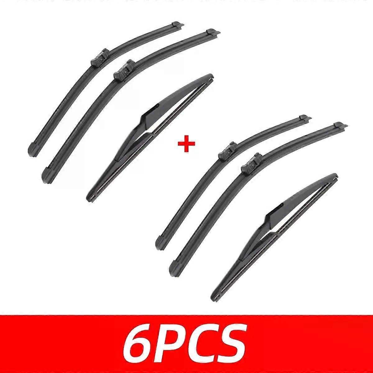 Car Wiper compatible for Fiat 500 312 2007-2017 Front Rear Wiper Blades Brushes Auto Accessories 2011 2012 2013 2014 2015 2016