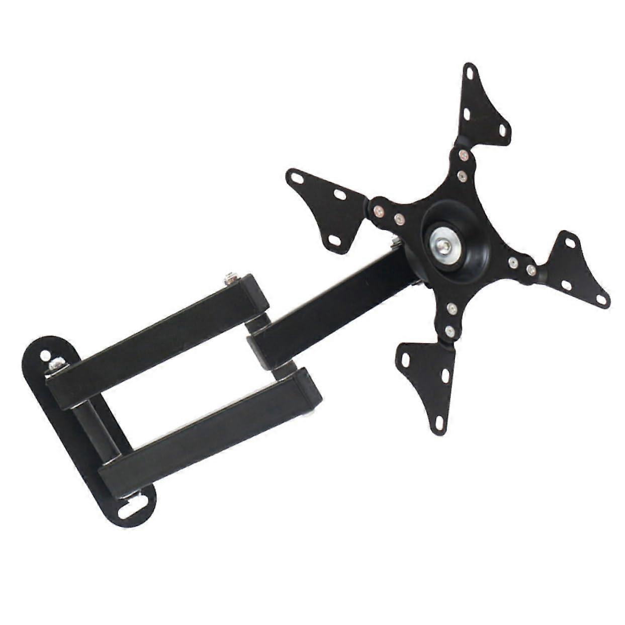 Universal Monitor Stand TV Support Rotatable Bracket Wall Mount for 14-32 Inch Screens, Adjustable Height, Space-Saving Design