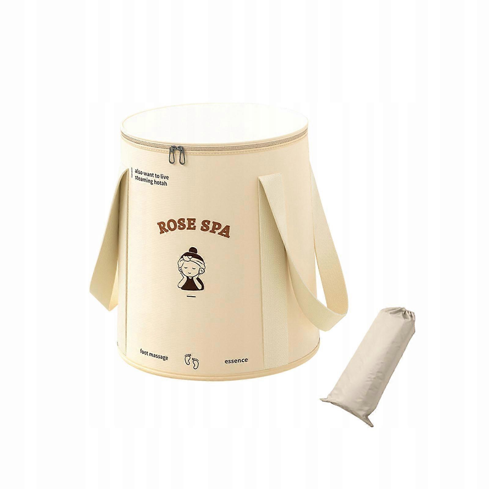 Foot Soaking Bath Bucket Folding Thermal Insulation Lightweight With Lid