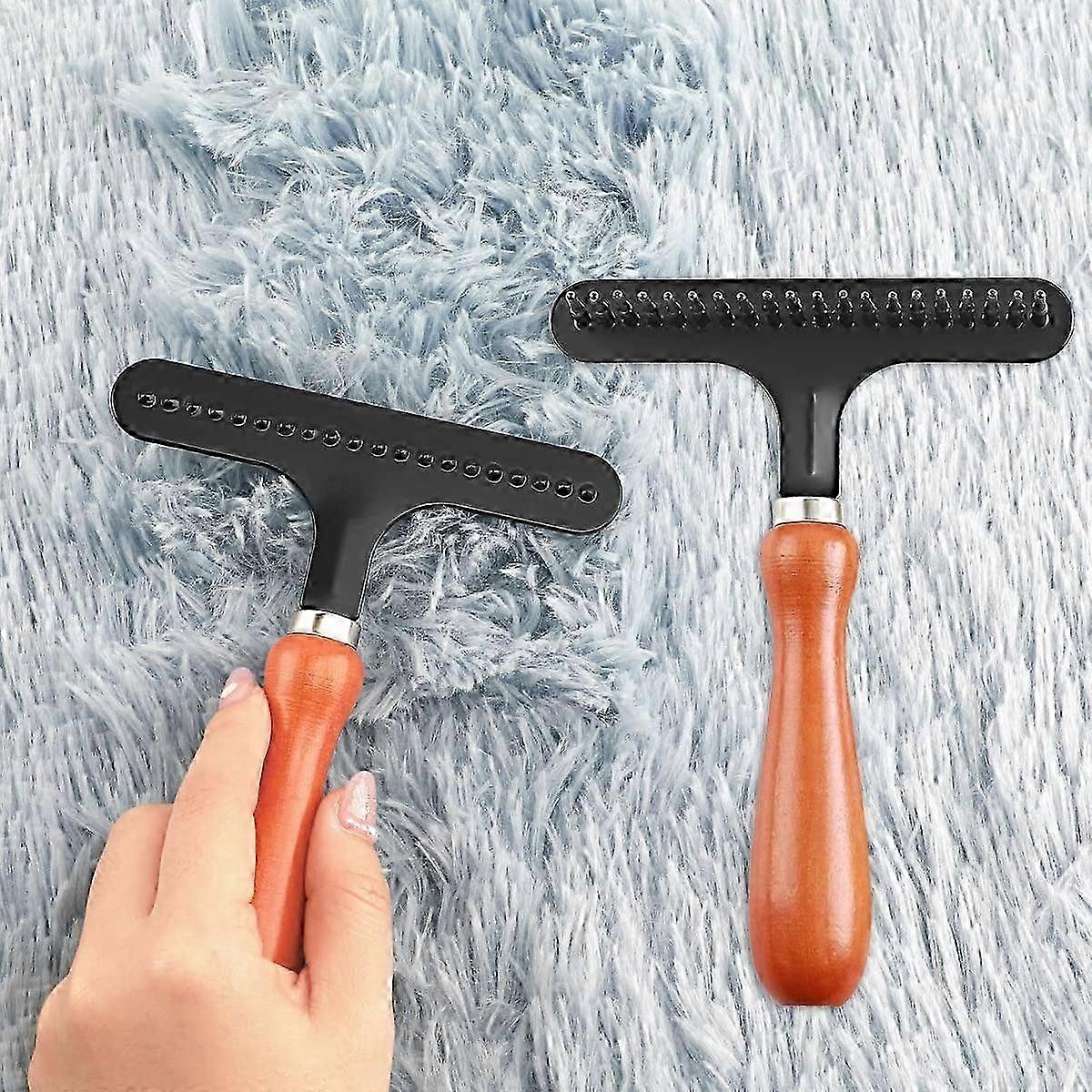 Carpet Repair, Carpet Rake, Carpet Combing Rake, Long Pile Carpet Rake, For Carpet And Hair Cleaner Carpet (4.3"(W), 1Pc)
