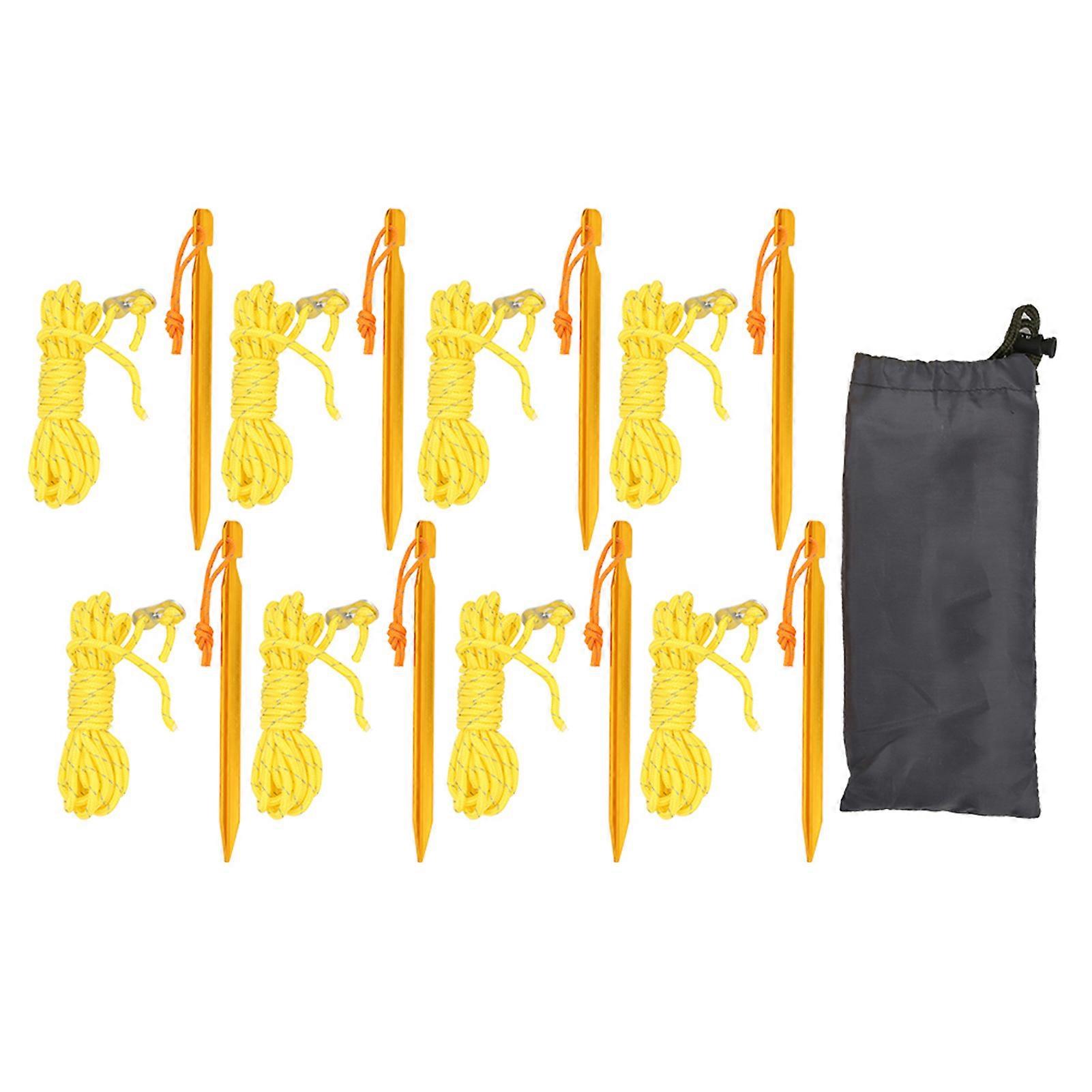 Polypropylene Durable Awning Night Recognition Outdoor Fixed Reflective Wind Rope Ground Peg Tent Accessory