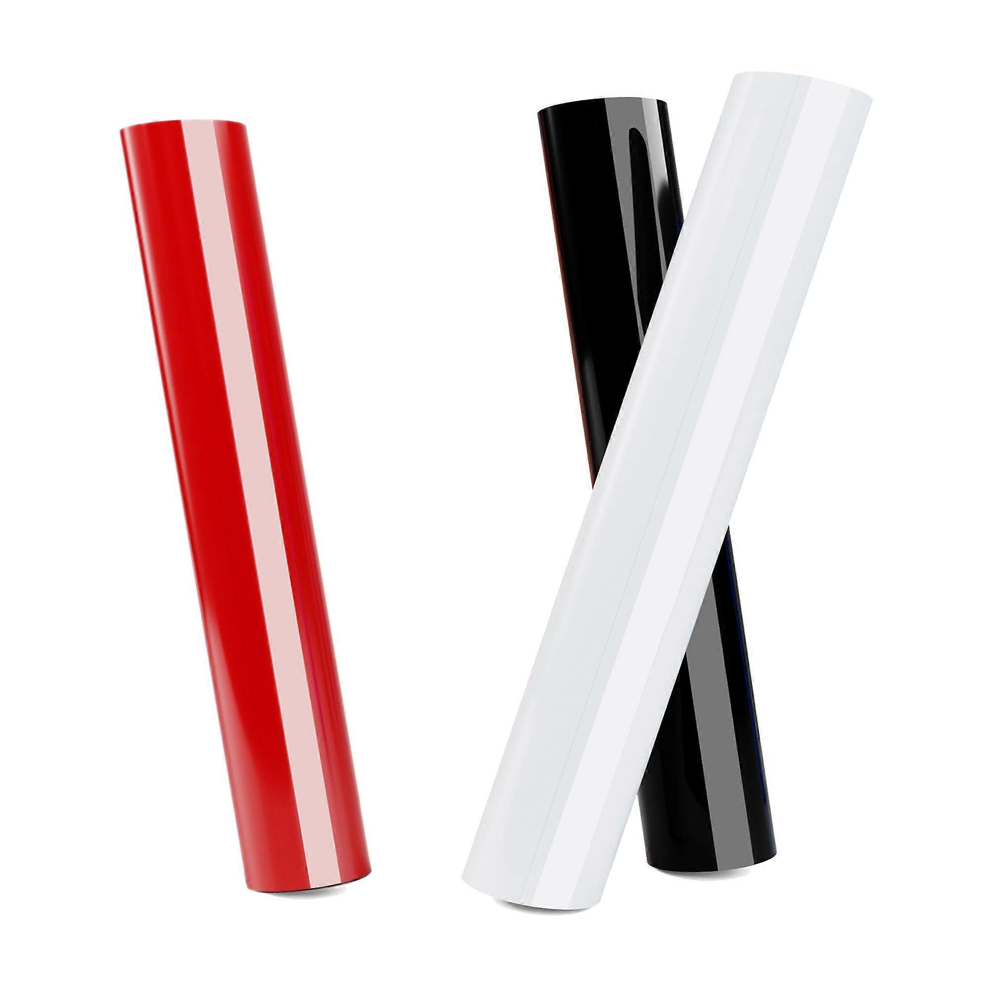 HTV Iron On Vinyl Sheets, 3 Rolls 12" x 20 Ft, 3 Color Pack for Cricut Machines, Perfect for Custom T-Shirt Designs