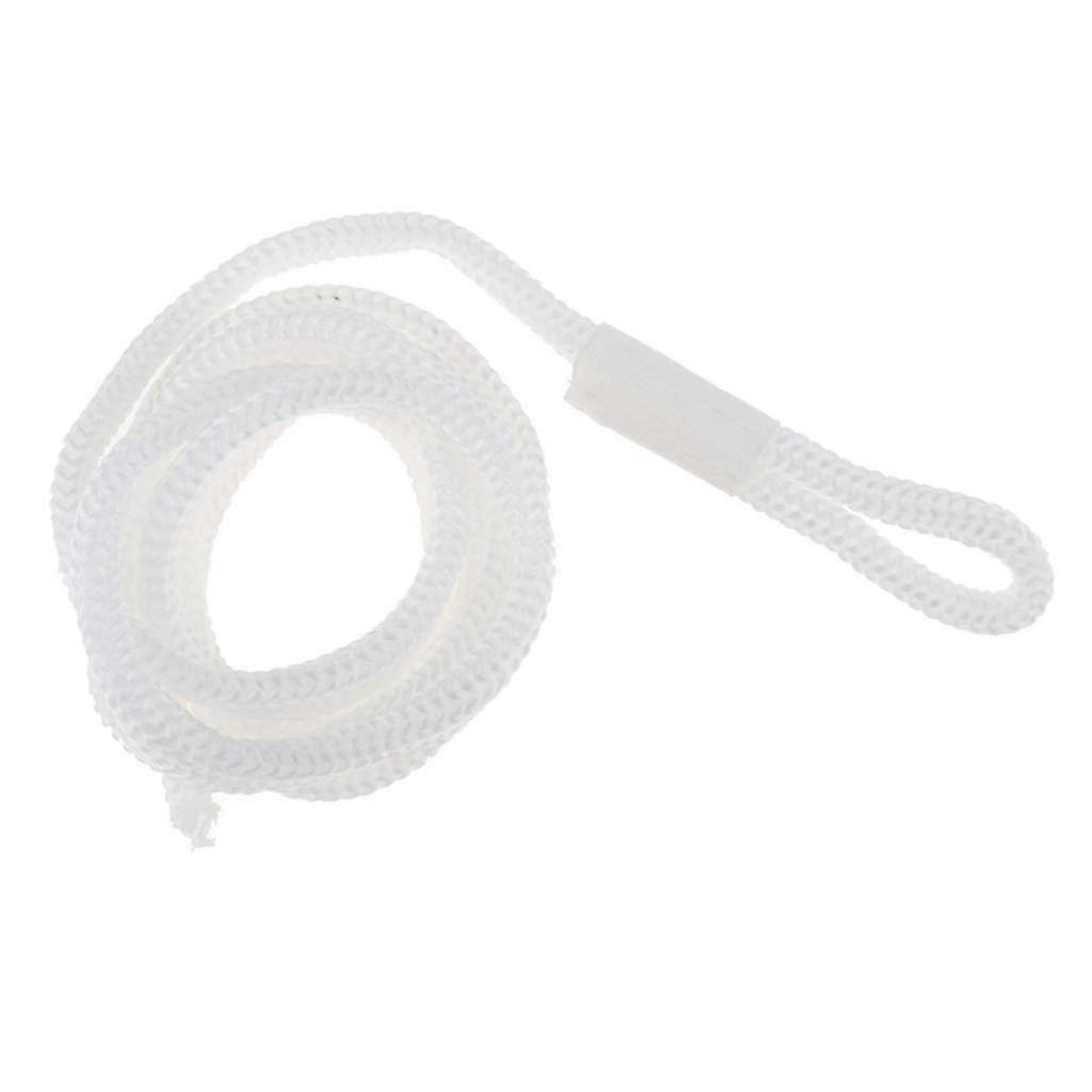 1/4" x 5' Double Braid Nylon Dock Line, Boat Mooring Line White