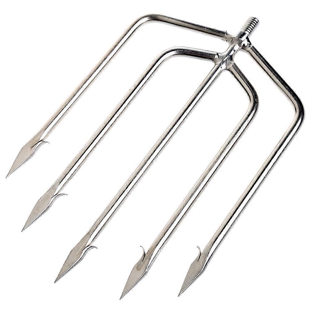 Rustfritt stål Prong Harpoon Fish Fork Fiske Ice Breaker TilbehørTackleTool