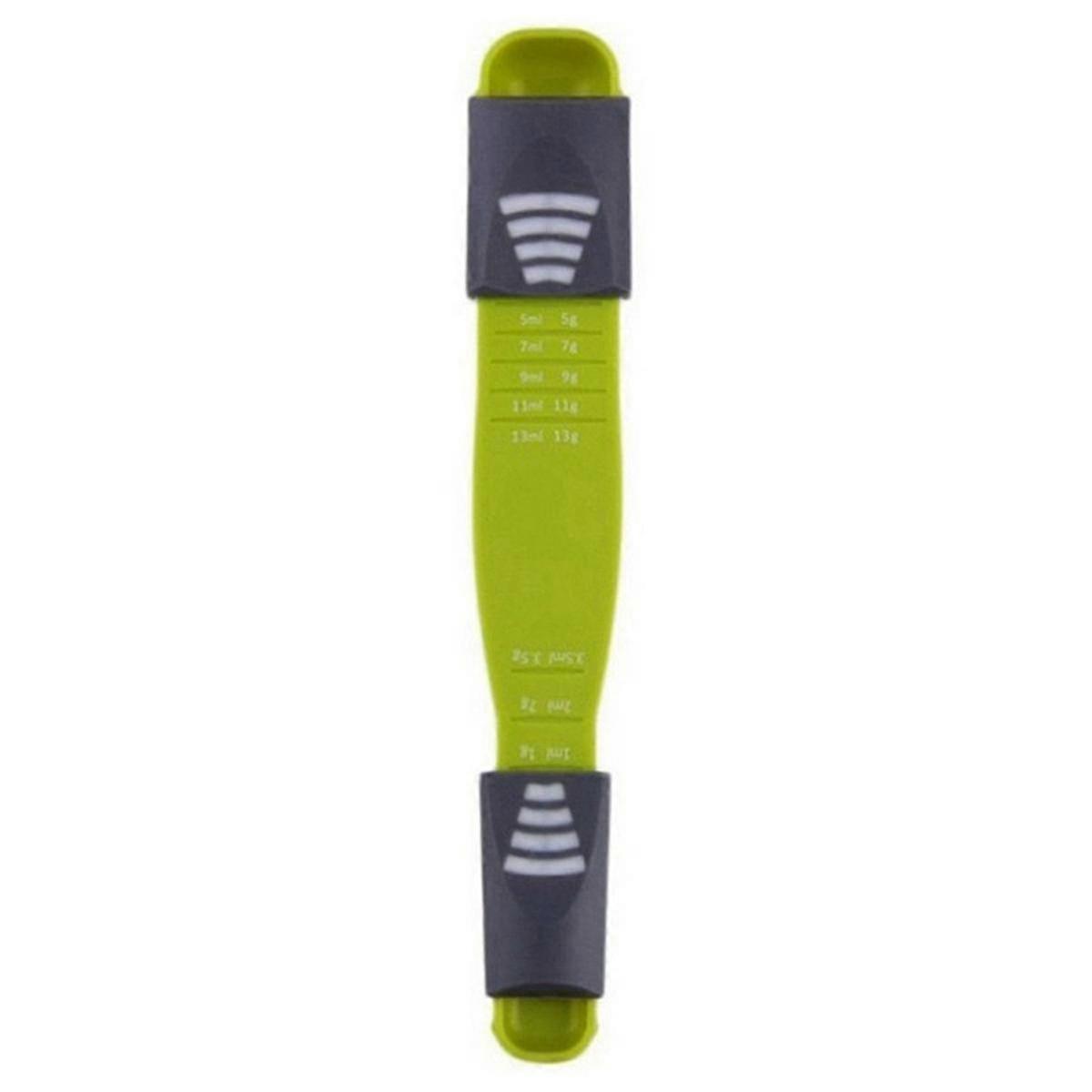 Adjustable Kitchen Scales Measure Cup Double End Eight Stalls Measuring Spoon for Salt Soup Coffee