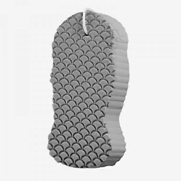 2xDead Skin Remover Showering Sponge Reusable Exfoliating Bath Sponge Gray