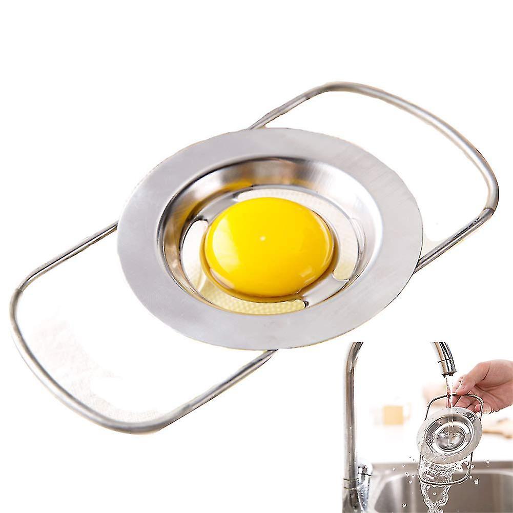rustfritt stål egg separator teleskopisk egg hvit eggeplomme filter