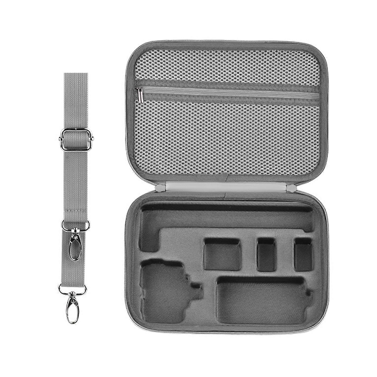 Portable Shoulder Bag Case for Action 5 Professional Shockproof Storage Box Organiser Pouch with Adjustable Strap Gray