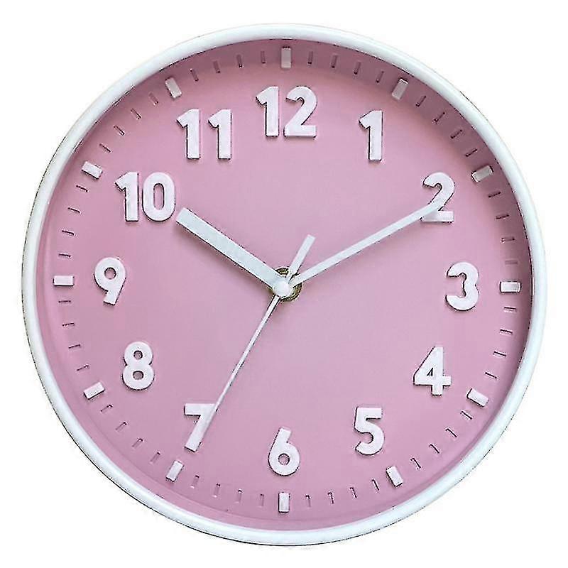 Simple Candy Clock Mute Clock Mounted Clock For Home New Clock  pink clock
