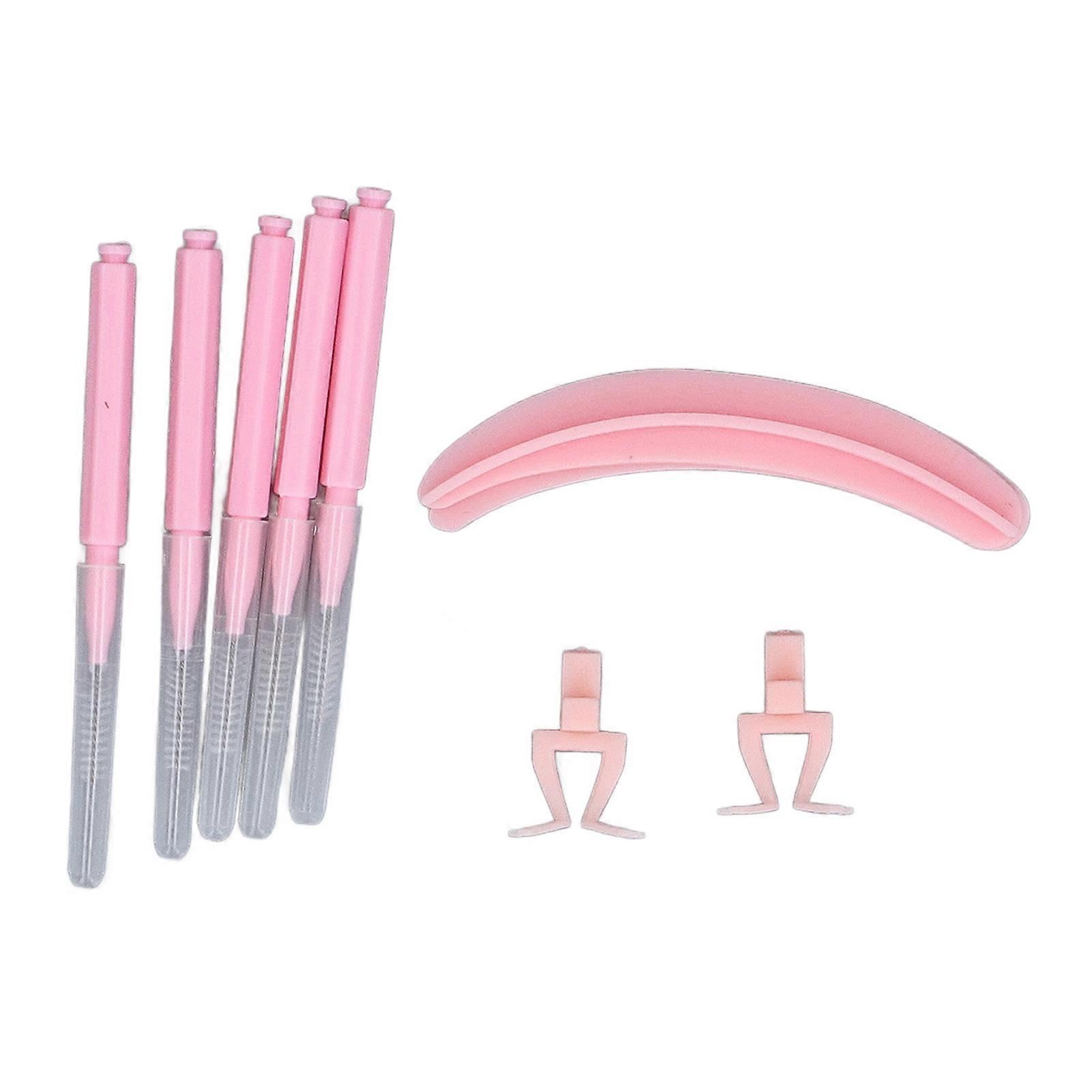 Eyelash Extension Separator Reusable Washable Silicone Lash Lift Tool Lash Extensions Supplies for Salon Pink