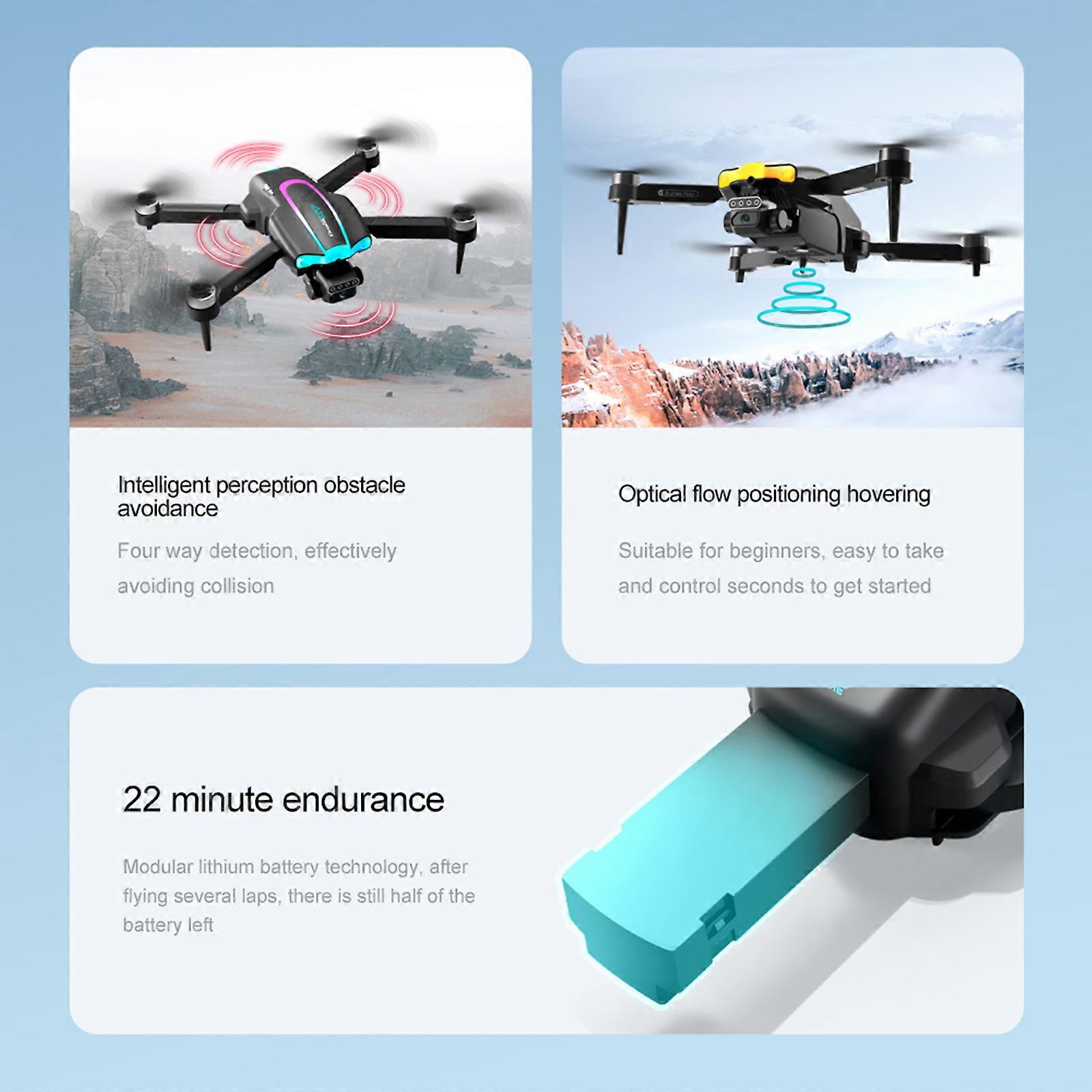 Remote Control Foldable Drone 6K Dual Camera 22min Flight Time