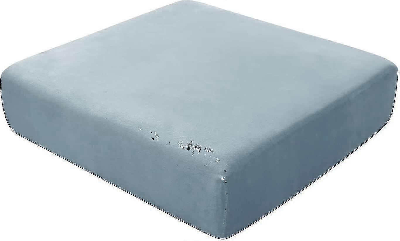 Stretch Fløyel Sofapute Slipcovers for individuelle puter med elastiske bånd (sand)