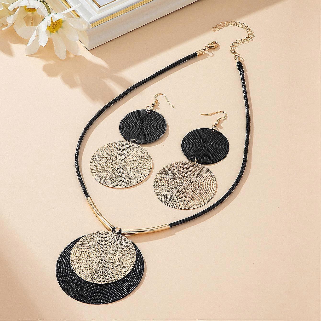 Set de cercei colier circular New Arrival pentru femei