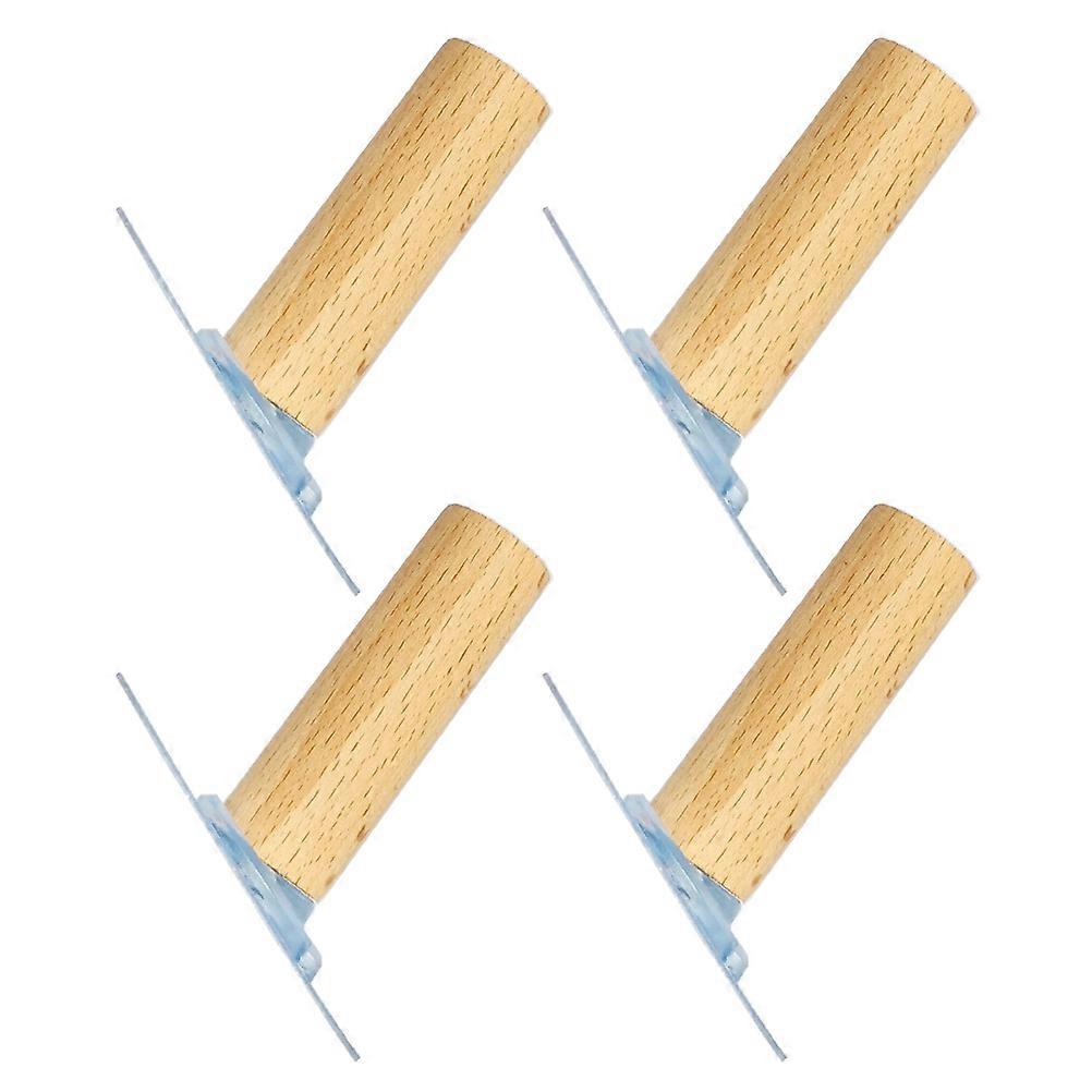 Modern Wooden Hooks for Decorative and Functional Use, Adhesive Backing