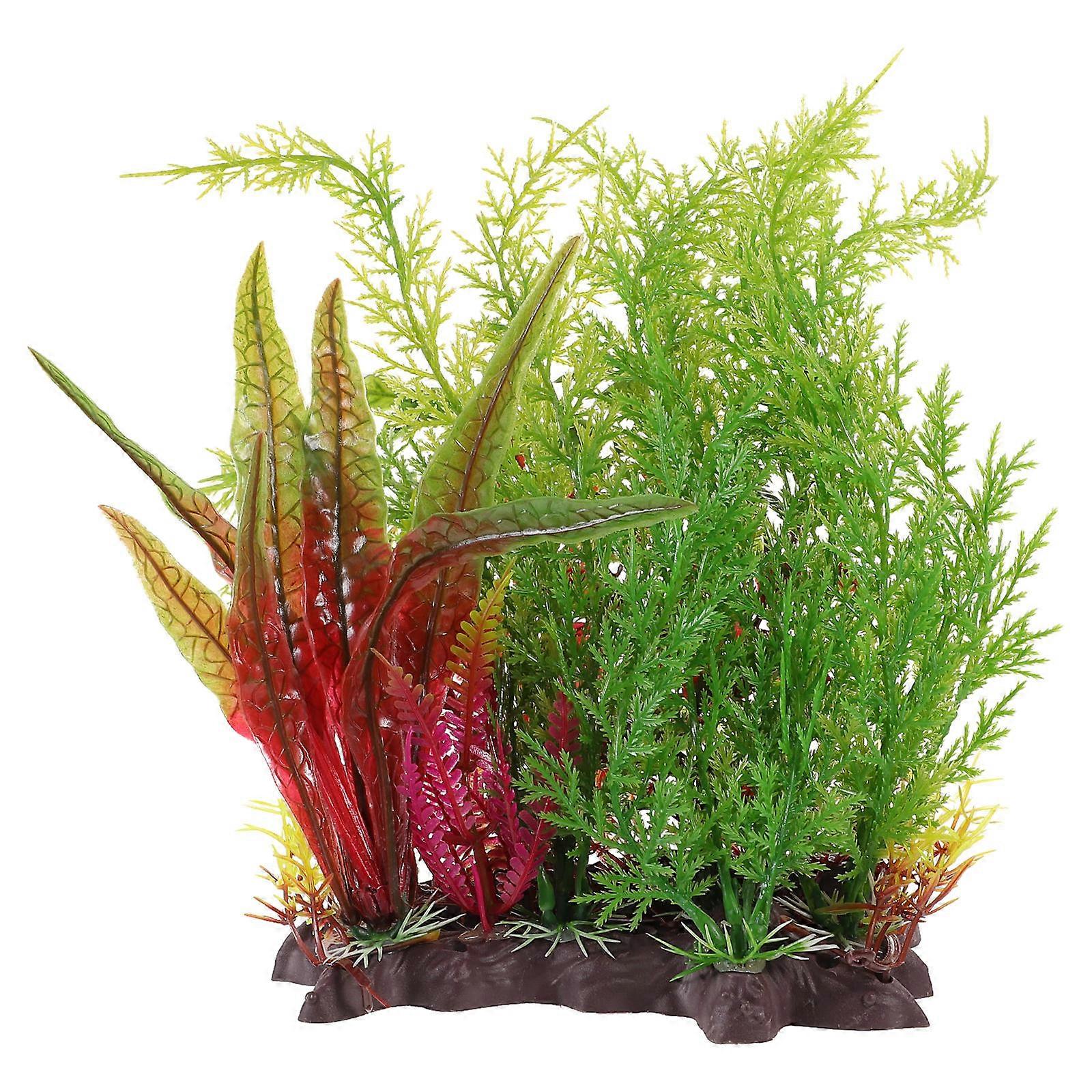 Aquarium Ornaments with Artificial Plants, Perfect for Home Fish Keeping