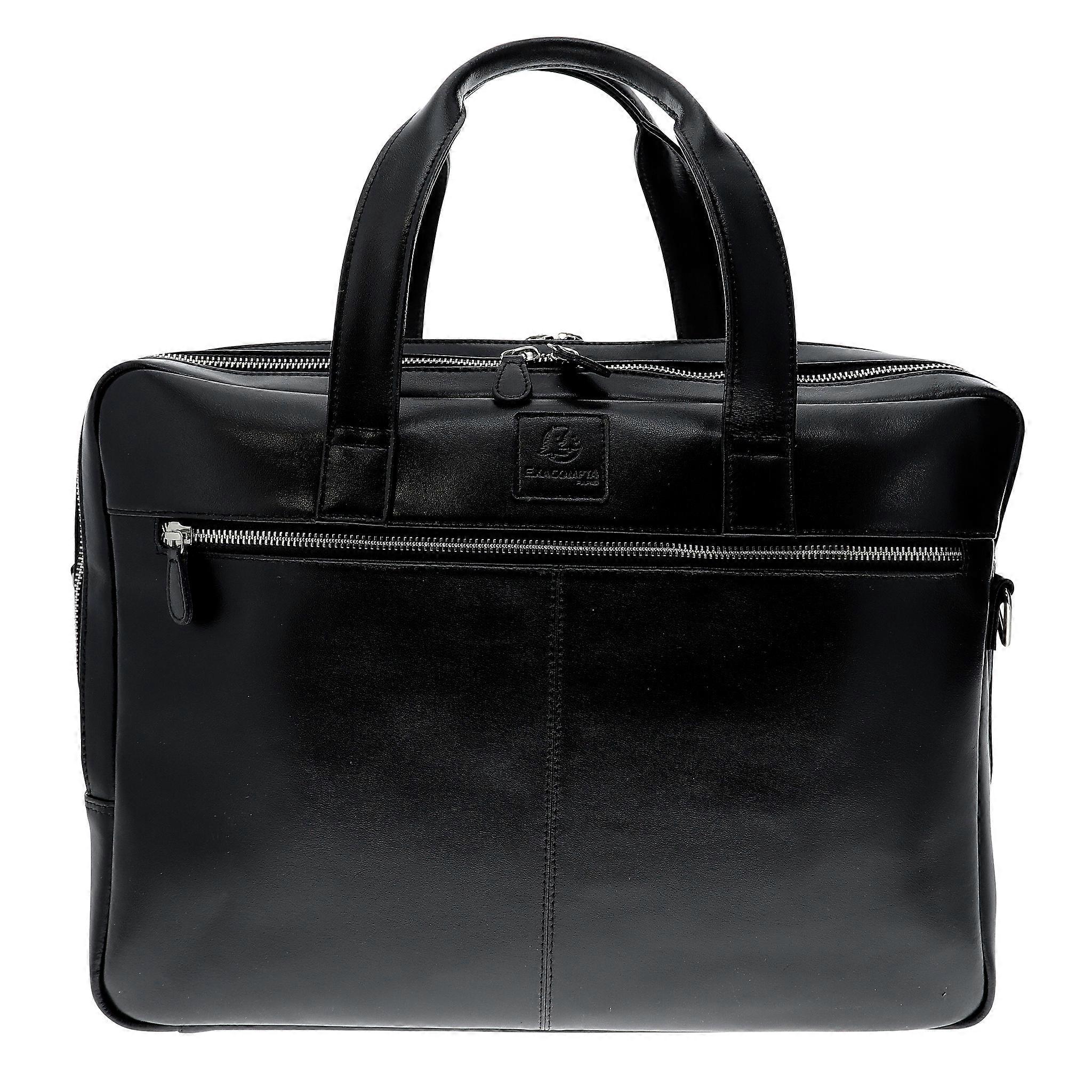 Exacompta 17537E Exactive leather Laptop Double Bag black - Black