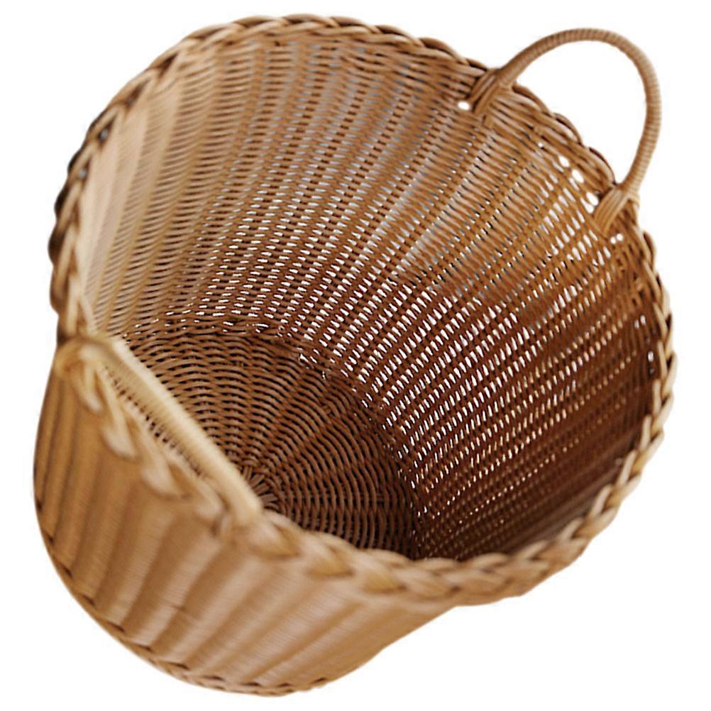 Woven Laundry Basket for Bedroom, Simple and Elegant Hamper with Handle