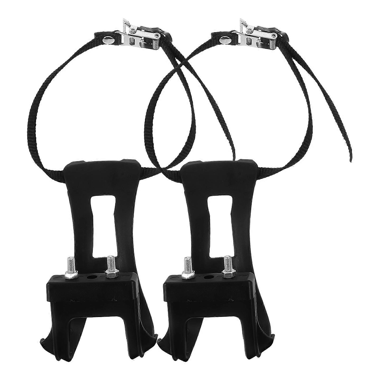 Mountain Bike Toe Clips with Straps for Enhanced Performance