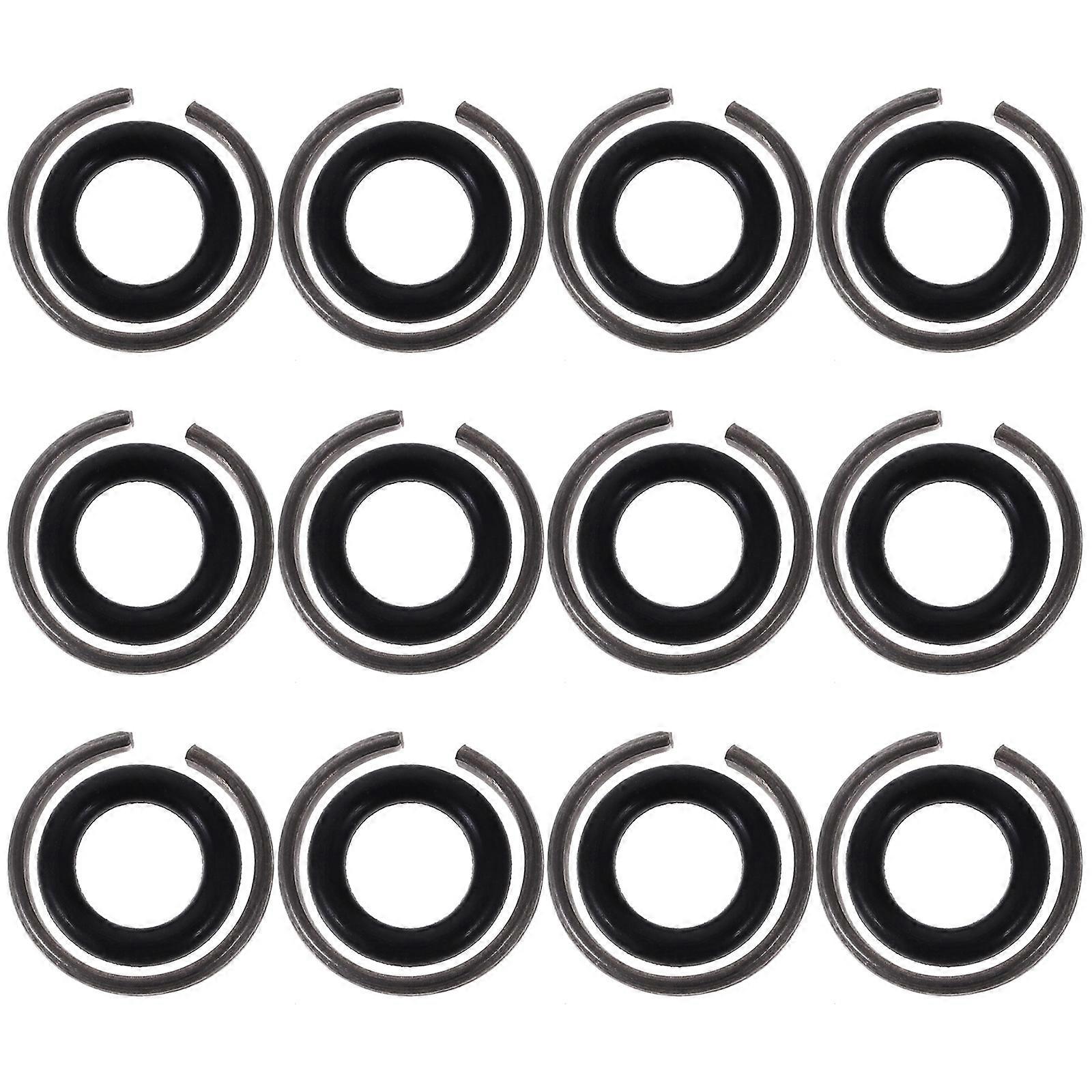 12 Wrench Retainer Rings with Rubber Friction Bands – Durable Socket Holders for Secure Fit, Replacement for Electric & Pneumatic Drivers, Easy