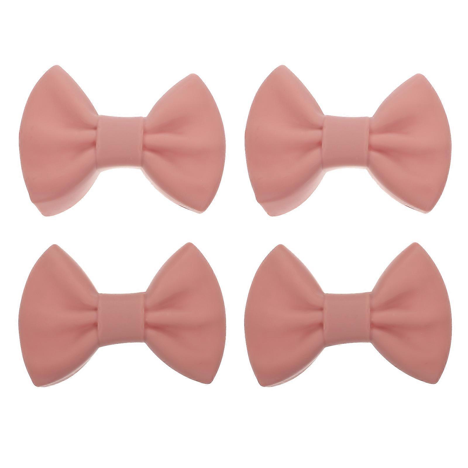 Heat Resistant Kitchen Clips 2 Pairs, Practical Scald Clips with Creative Bow Design, Safe Cooking, Easy to Clean, Reusable for Hot Plates and Pots