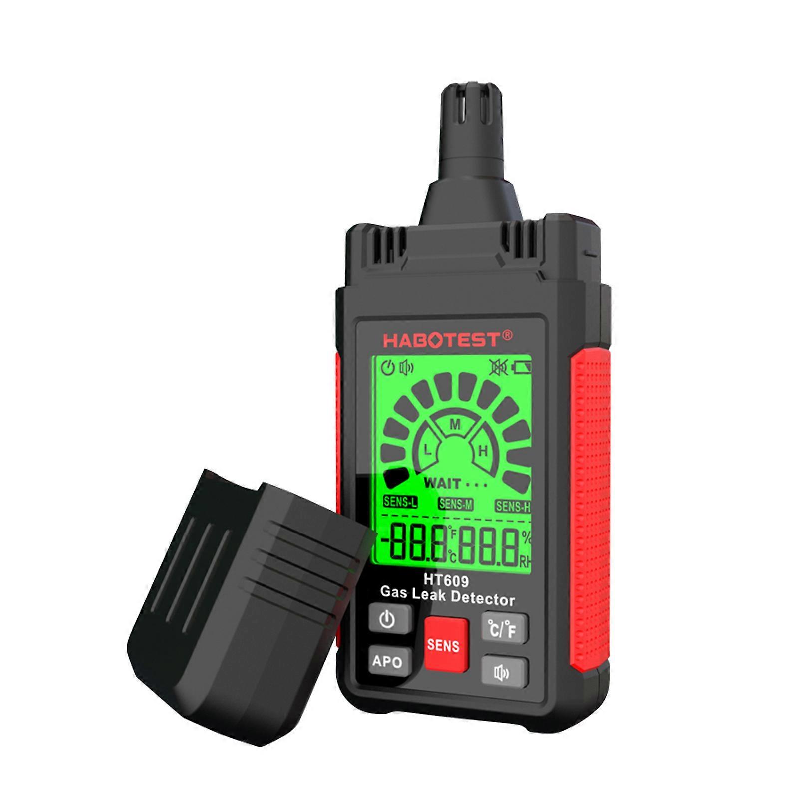 Gas Leak Detector LCD Display, Audible and Visual Alarm