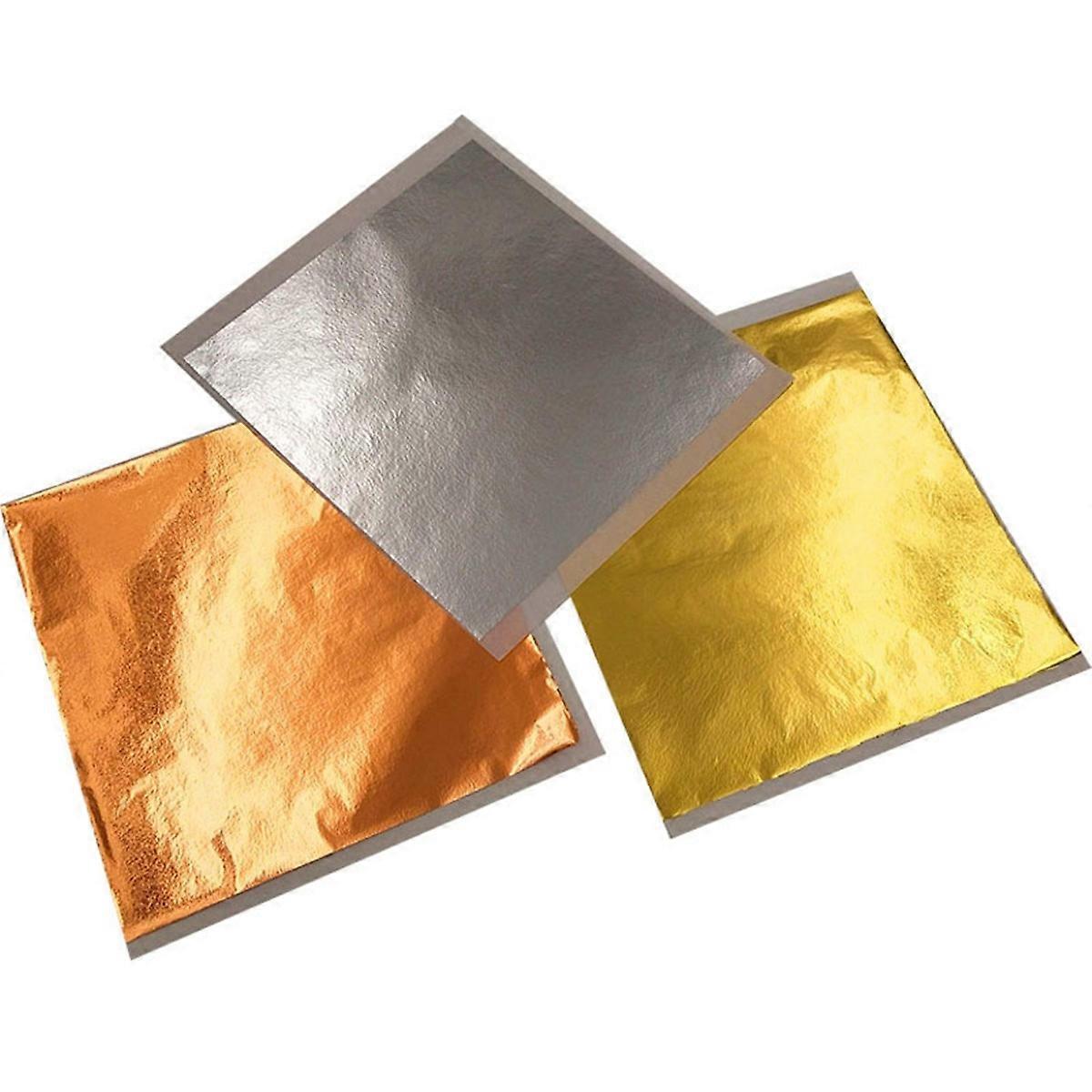300pcs Imitation Gold Foil Wrapping Paper for Chocolate, Candy Packaging – , Tasteless Foil Paper for Crafts, Decoration