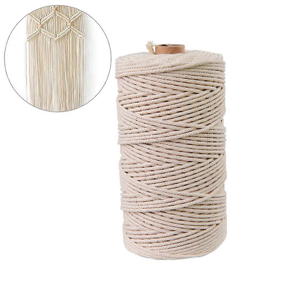 Handmade Cotton Rope Tapestry Knitted Cord For Plant Hangers Wrapping Macrame Project 10000cm 1Set