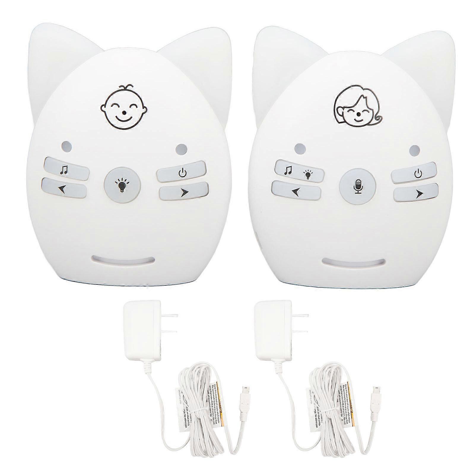 Wireless Baby Monitor with 2-Way Talk, 984ft Range, Lullabies & Night Light, US Plug