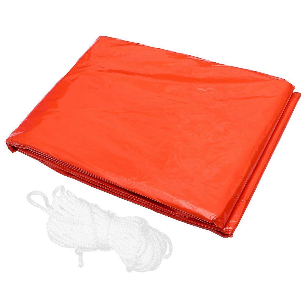 Lightweight Compact Emergency Thermal Shelter Tent for Outdoor Survival, Hiking, and Camping – Easy Carry, Quick Setup, Orange