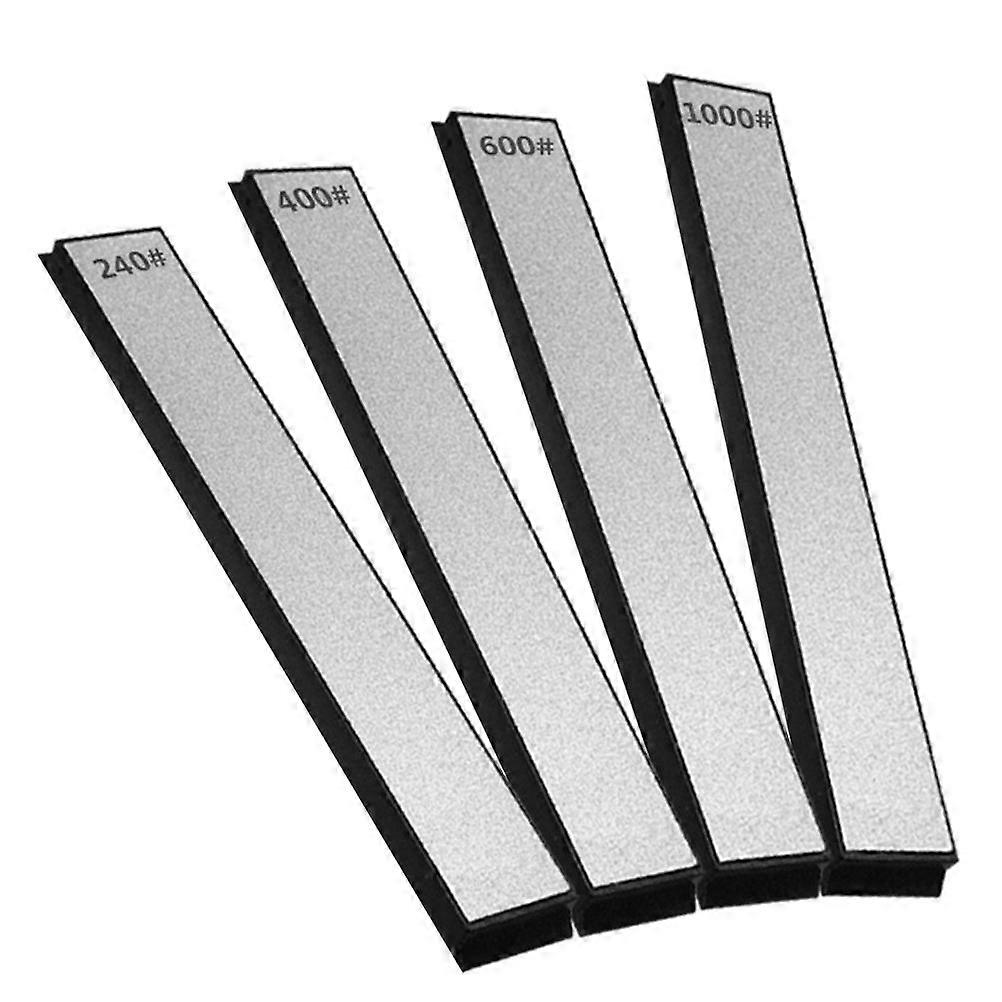 4pcs Emery Sharpening Stone for Durable and Practical Gifts Silver