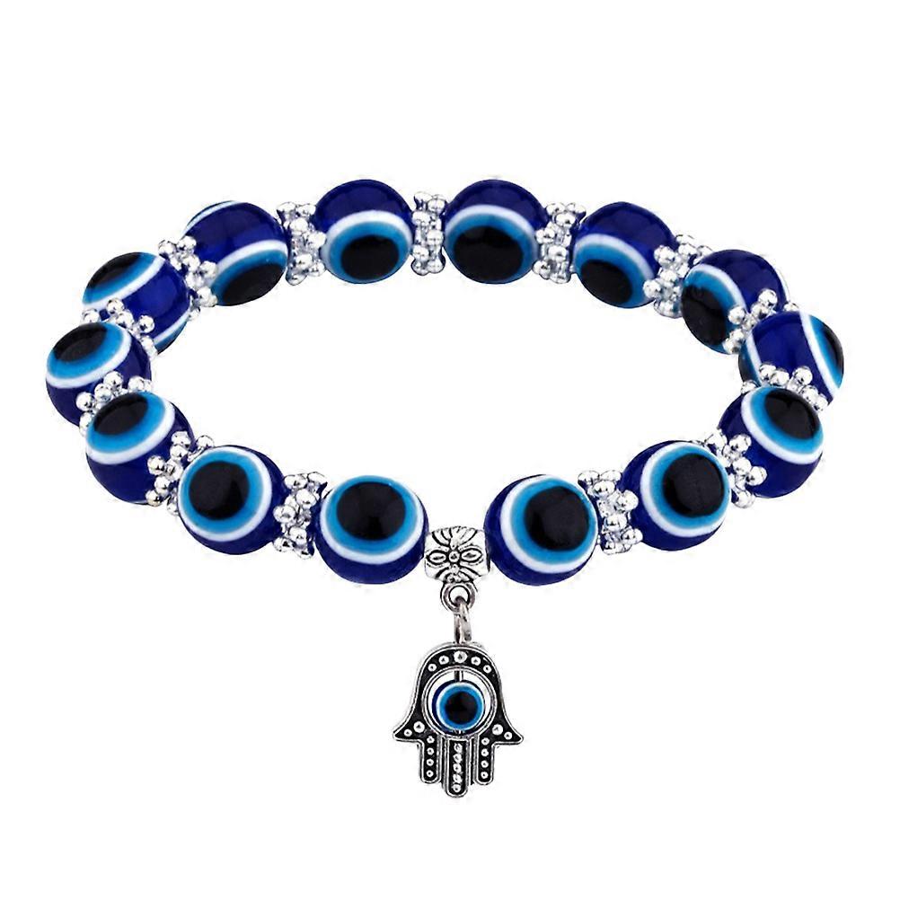 Women's Bracelets Evil Eye Cuff Sleek Design Round Beads Assorted Color 1Set