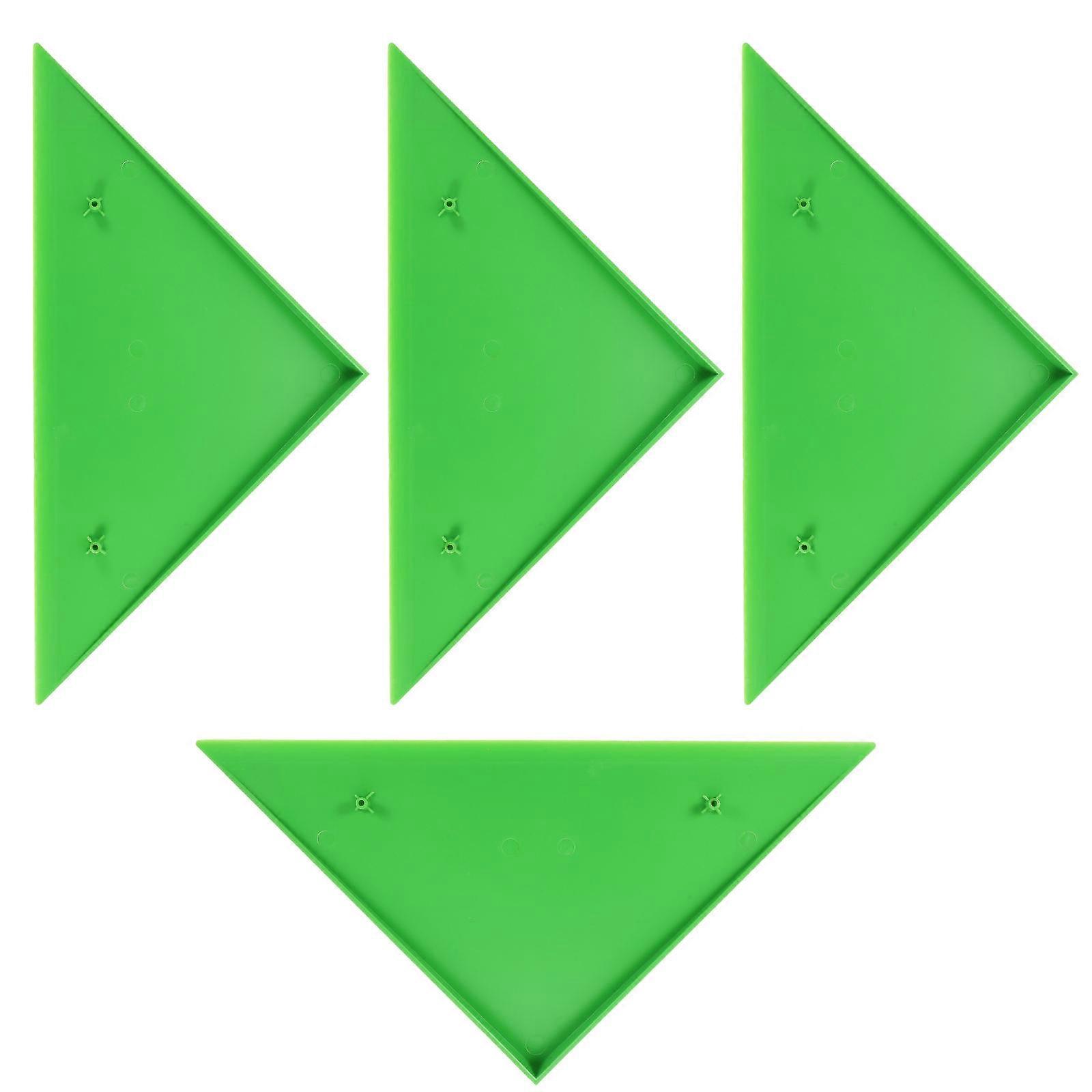 Foosball Table Accessories Triangle Corner Protectors Anti-Scratch Easy to Clean for General Users in Daily Use Green 32.5x23x2cm 4Pcs