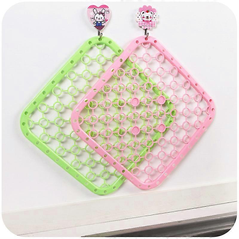 Sink Guard For Kitchen Sink Divider Protector Mat Heat Insulation Square Green 1Set