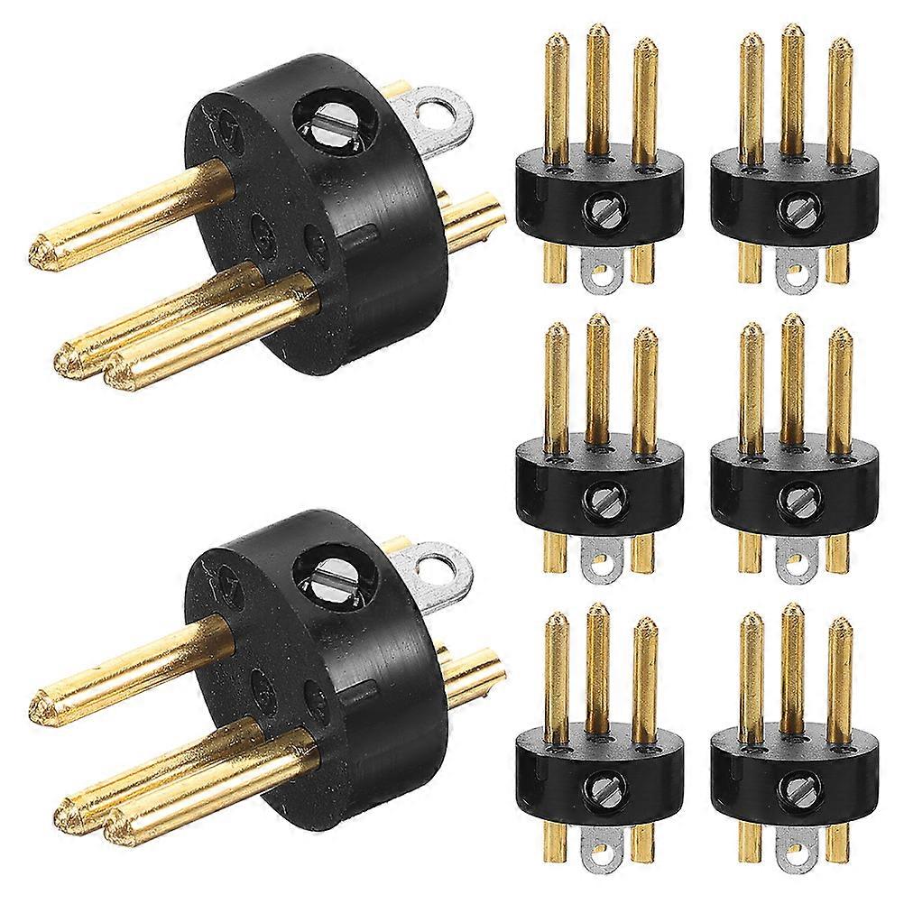 8PCS XLR Male Plug Connector for Microphones Pin Audio Adapters Durable Metal Construction Reliable Signal Transmission for KTV Equipment and